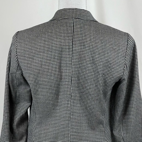 Talbots B&W checked wool Academia Blazer, 2 - Picture 4 of 12